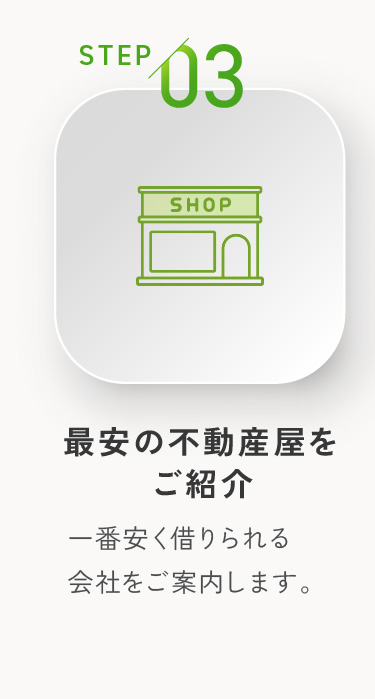最安の不動産屋をご紹介